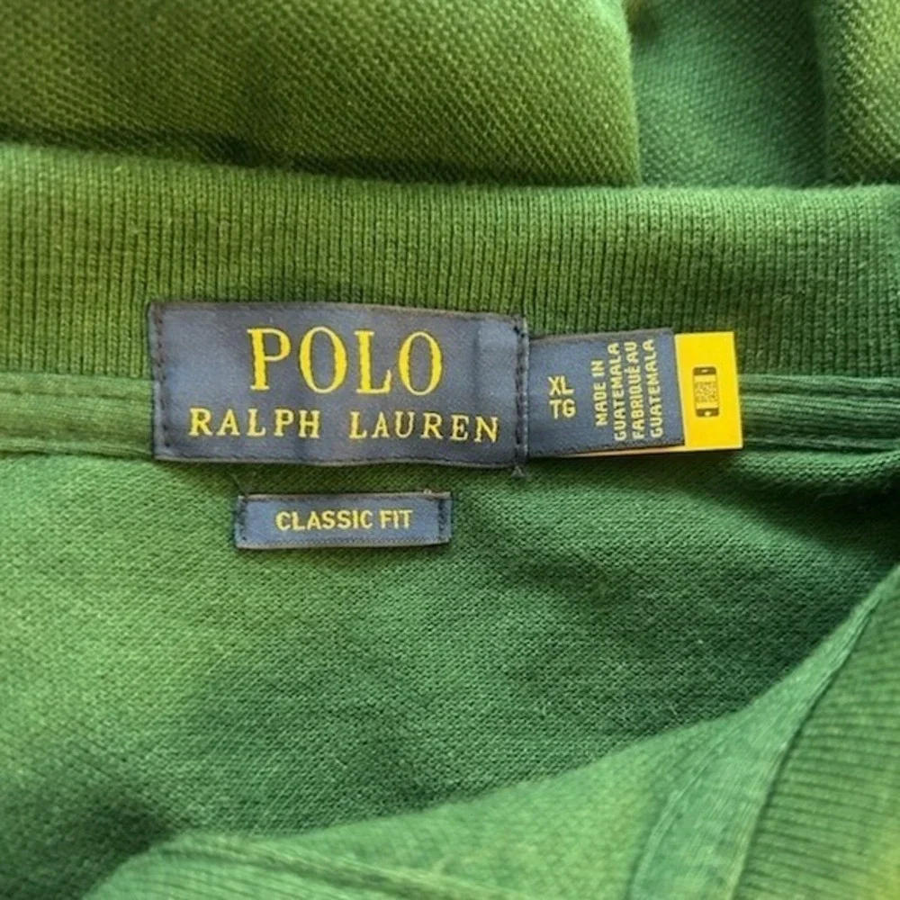 Polo Ralph Lauren Men's Size XL Classic Fit Green Short Sleeve Polo Shirt